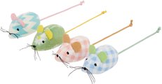 Frisco Easter Mice Cat Toy with Catnip, 4 count