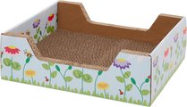 Frisco Step-In Cat Scratcher Toy with Catnip, Spring Flowers