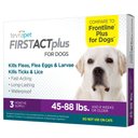 TevraPet FirstAct Plus Flea & Tick Spot Treatment for Dogs, 45 - 88 lbs, 3 Doses (3-mos. supply)