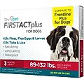 TevraPet FirstAct Plus Flea & Tick Spot Treatment for Dogs, 89 - 132lbs, 3 Doses (3-mos. supply)
