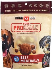 Boss Dog Proballs Beef Freeze-Dried Dog Treats, 3-oz pouch