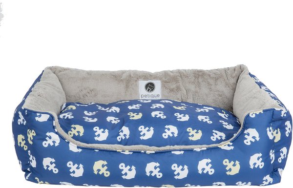 Petique Anchor's Away Reversible Dog Bed, Large slide 1 of 3
