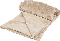 Petique Velvety Blanky Dog Blanket, Tan