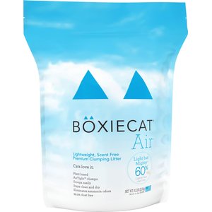 Boxiecat Air Lightweight Unscented Premium Clumping Cat Litter, 6.5-lb bag