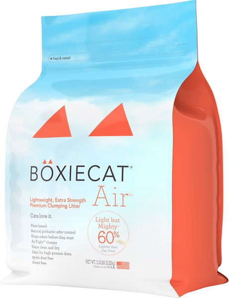 Boxiecat Air Lightweight Extra Strength Unscented Clumping Cat Litter, 11.5-lb bag slide 1 of 6