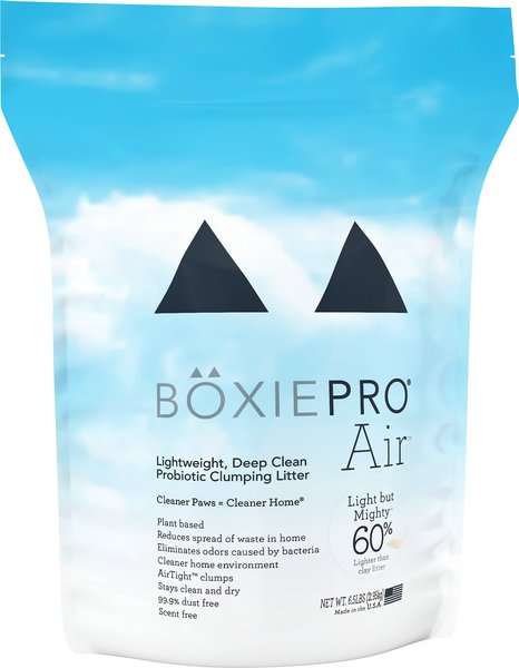 Boxiecat Air Lightweight Deep Clean Probiotic Unscented Clumping Cat Litter, 6.5-lb bag slide 1 of 6