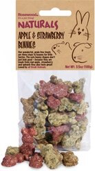 Naturals by Rosewood Apple & Strawberry Bunnies Small Pet Treats, 3.5-oz bag, case of 4