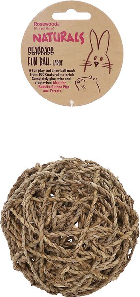 Naturals by Rosewood Sea Grass Fun Ball Small Pet Toy, Large slide 1 of 2