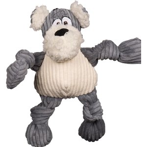 HuggleHounds Huggle Mutts Roscoe the Mutt Tough Squeaky Plush Dog Toy, Small