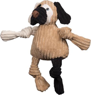 Show full view: HuggleHounds Huggle Mutts Patches the Mutt Tough Squeaky Plush Dog Toy, Large slide 3 of 9