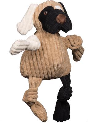 Show full view: HuggleHounds Huggle Mutts Patches the Mutt Tough Squeaky Plush Dog Toy, Large slide 4 of 9