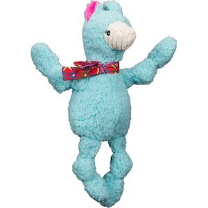 HuggleHounds Wild Things Llama Knottie Tough Squeaky Plush Dog Toy, Large