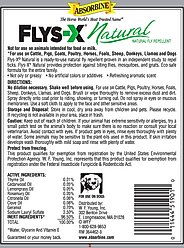 Absorbine FLYS-X Natural Fly Repellent Dog & Livestock Spray, 32-oz bottle slide 2 of 3