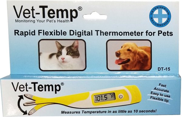 Vet-Temp Rapid Flexible Digital Dog & Cat Thermometer slide 1 of 3