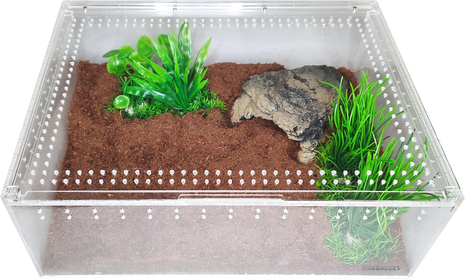 Herpcult Acrylic Reptile Terrarium Gecko Lizard Snake Spider Vivarium Cage Tank 