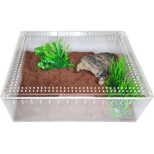 HERPCULT Acrylic Insect & Reptile Terrarium, Clear Top, X-Large - Chewy.com