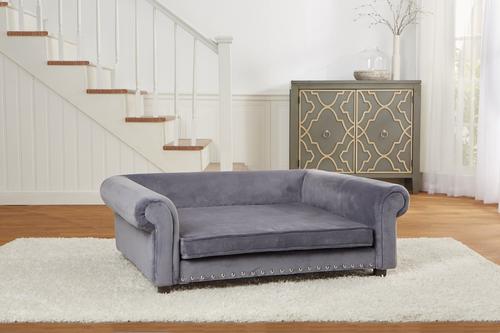 Show full view: Enchanted Home Pet Jackson Dog Sofa, Grey, Large slide 2 of 9