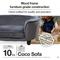 Show in main carousel: Enchanted Home Pet Coco Sofa Cat & Dog Bed with Removable Cover, Dark Grey slide 9 of 10