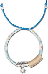 Touchcat Lucky Charms Designer Cable Necklace Cat Collar, Blue