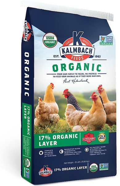 Kalmbach Feeds Organic 17% Layer Pellets Chicken Feed, 35-lb bag slide 1 of 7