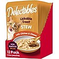 Hartz Delectables Stew Non-Seafood Recipe Chicken & Cheese Lickable Wet Cat Treats, 1.4-oz, case of 12