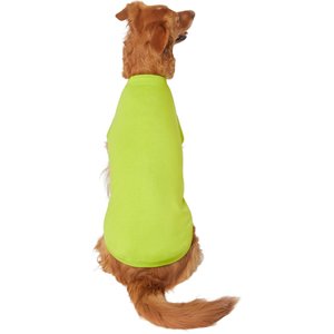Frisco Basic Dog & Cat T-Shirt, X-Small, Lime