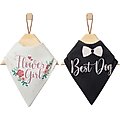 Frisco Wedding Reversible Dog & Cat Bandana, Medium/Large, 1 count