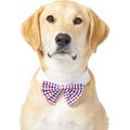 Frisco Plaid Dog & Cat Bow Tie, X-Small/Small, Red & Blue