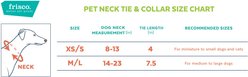 Frisco Plaid Dog & Cat Neck Tie, Orange & Blue, X-Small/Small slide 2 of 5