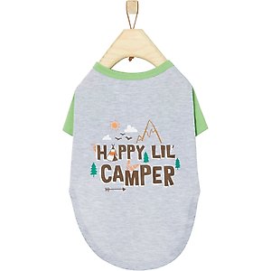Frisco Happy Lil' Camper Dog & Cat T-Shirt, Medium