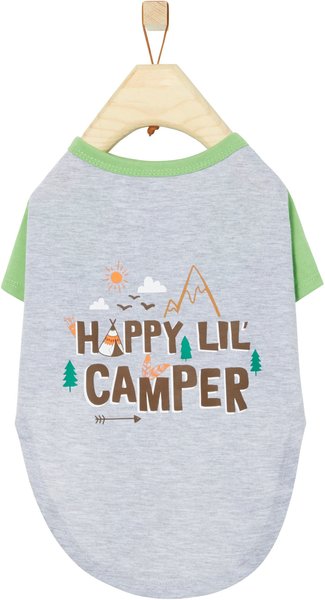Frisco Happy Lil' Camper Dog & Cat T-Shirt, Large slide 1 of 7