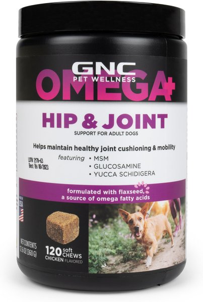 GNC Pets Hip & Joint Dog Supplement, 120 count slide 1 of 3