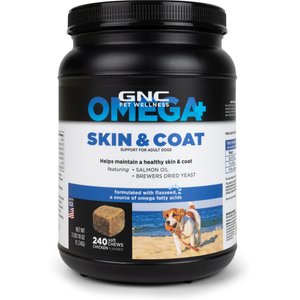 GNC Pets Skin & Coat Dog Supplement, 240 count