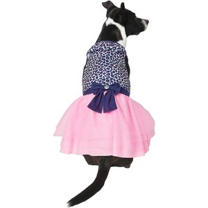Frisco Leopard Print Dog & Cat Dress, X-Small