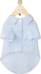 Frisco Striped Lightweight Dog & Cat Button Up Shirt, Large