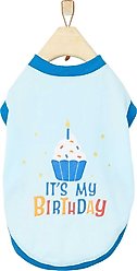 Frisco It's My Birthday & Cat T-Shirt, Blue, X-Large