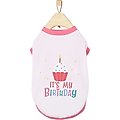 Frisco It's My Birthday Dog & Cat T-Shirt, Pink, X-Small