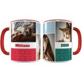 Frisco Colored Dots Red Personalized Coffee Mug, 11-oz