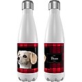 Frisco Plaid Slim Personalized Water Bottle, 17-oz