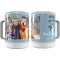 Frisco Berry Garland Stainless Steel Insulated Personalized Mug, 10-oz