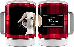 Frisco Plaid Stainless Steel Insulated Personalized Mug, 10-oz