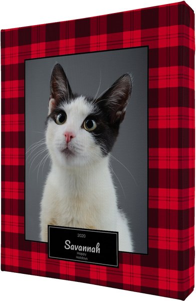 Frisco Personalized Plaid Gallery-Wrapped Canvas, 8" x 10" slide 1 of 7