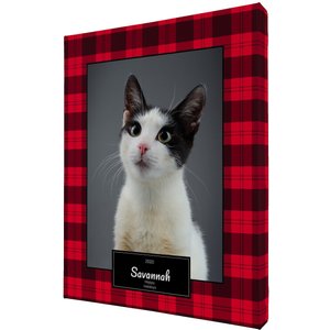 Frisco Personalized Plaid Gallery-Wrapped Canvas, 16" x 20"