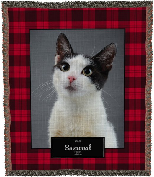 Frisco Plaid Woven Throw Personalized Blanket, 50" x 60" slide 1 of 6