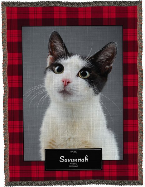 Frisco Plaid Woven Throw Personalized Blanket, 60" x 80" slide 1 of 6