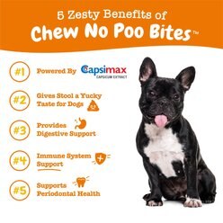 Zesty Paws Stool Eating Deterrent No Poo Chicken Flavored Dog Soft Chew, 90 count slide 2 of 9