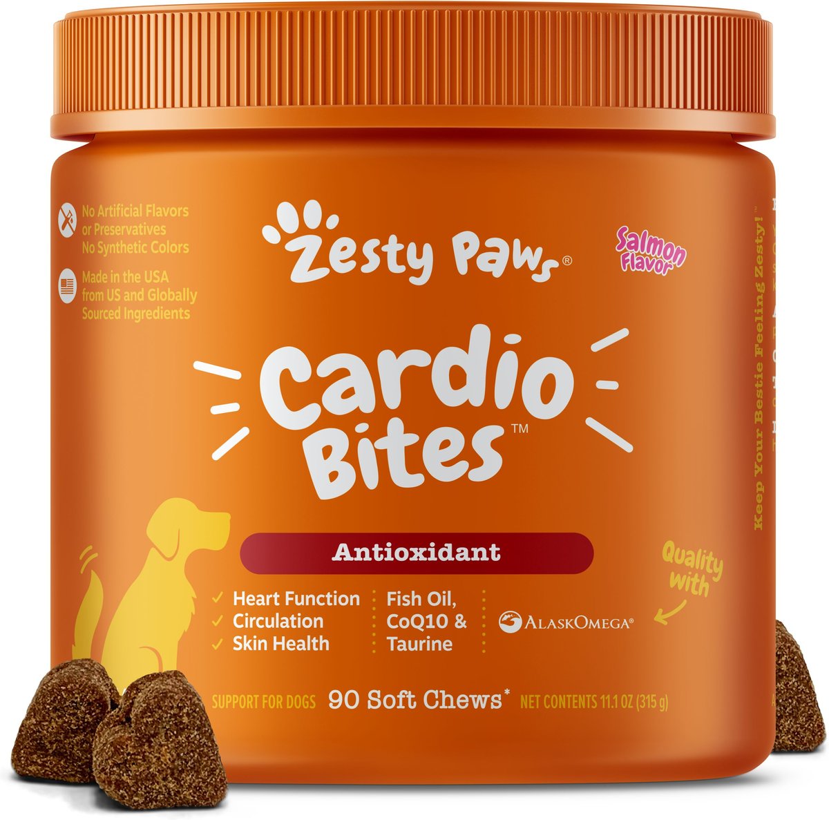 Zesty paws best sale calming bites dosage