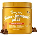 Zesty Paws Aller-Immune Bites Bacon Flavored Supplement for Cats, 60 count