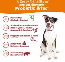 Zesty Paws Ancient Elements Probiotic Bites Bison Flavored Soft Chews Digestive Supplement for Dogs, 90 count slide 2 of 8