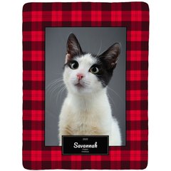 Frisco Plaid Sherpa Fleece Personalized Blanket, 60" x 80"